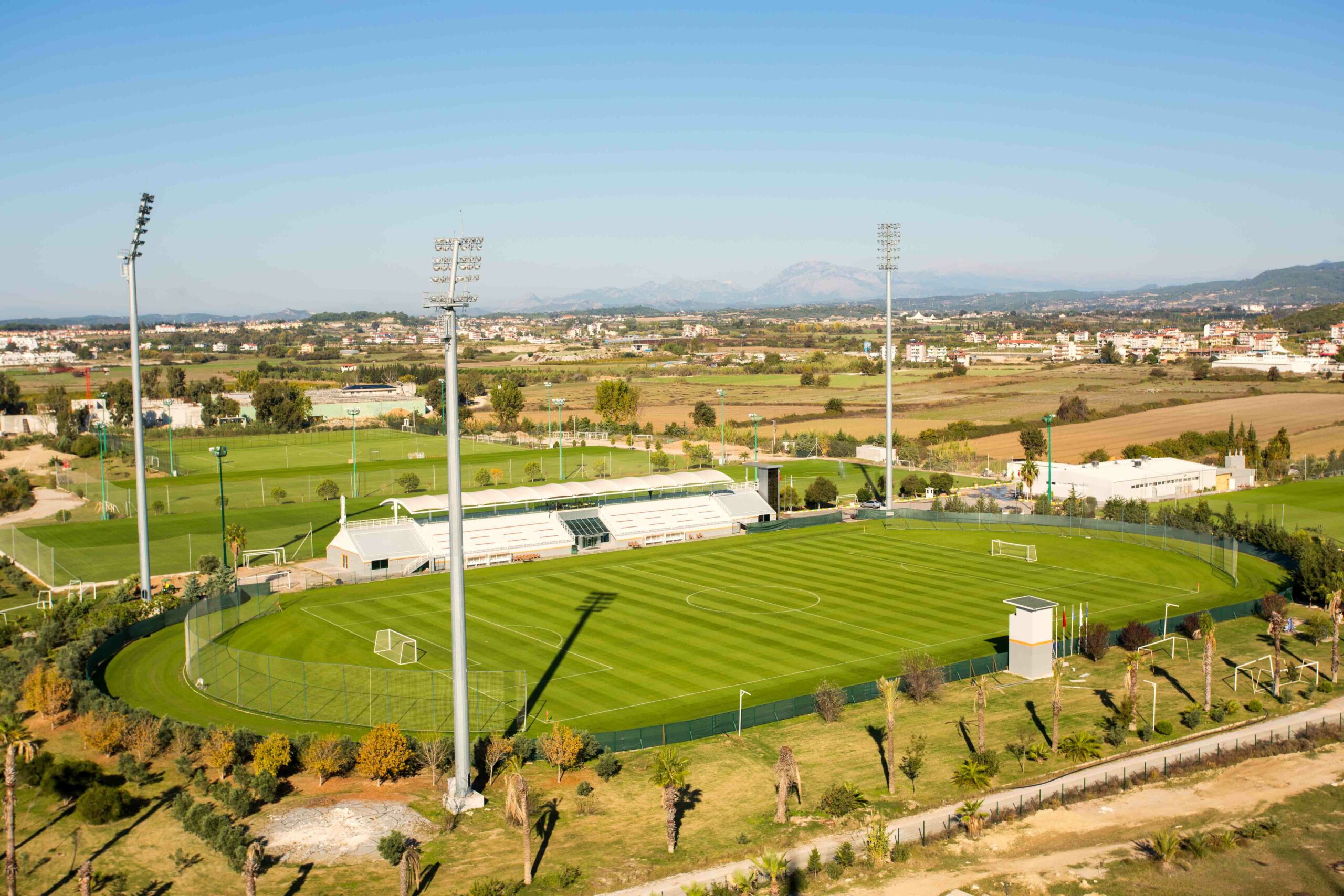 Sportkomplex von oben